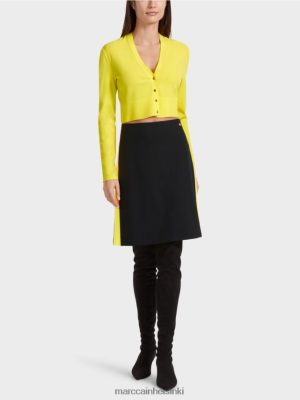 Marc Cain minihame, jossa värjäviä raideja musta vaatteet V0LL48475 Marc Cain Mekko