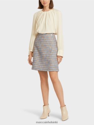 Marc Cain minihame puuvillassa ilmakehän sininen vaatteet V0LL48513 Marc Cain Vaatteet