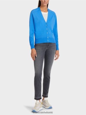 Marc Cain neuletakki Ragan -hihoilla taivaansininen vaatteet V0LL48429 Marc Cain Vaatteet