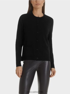 Marc Cain neuletakki "harkita uudelleen" musta vaatteet V0LL48450 Marc Cain Vaatteet