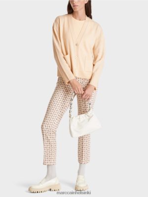 Marc Cain neuletakki "harkita uudelleen" tumma kerma vaatteet V0LL48321 Marc Cain Vaatteet