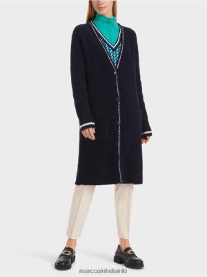 Marc Cain neulottu "harkita uudelleen" turkki keskiyön sininen vaatteet V0LL48217 Marc Cain Mekko