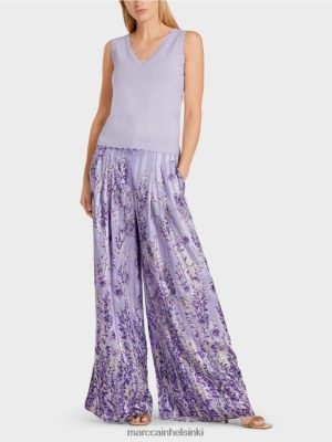Marc Cain neulottu viskoosin yläosa kirkas lila vaatteet V0LL481153 Marc Cain Mekko