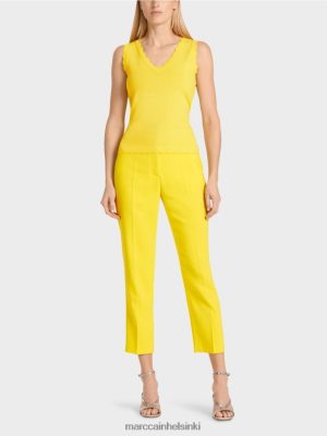 Marc Cain neulottu viskoosin yläosa sitruunanvihreä vaatteet V0LL481144 Marc Cain Mekko