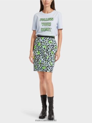 Marc Cain ohut minihame graffiti -tulostuksella pehmeä jauhe sininen vaatteet V0LL48470 Marc Cain Helsinki