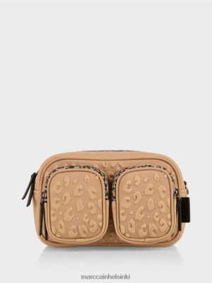 Marc Cain olkalaukku kohokuvioidulla suunnittelussa pehmeä kahvi lisävaruste V0LL481502 Marc Cain Helsinki