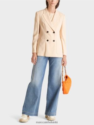 Marc Cain pitkä bleiseri tumma kerma vaatteet V0LL48160 Marc Cain Mekko