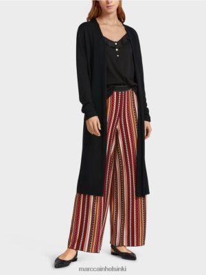 Marc Cain pitkä, hieno neulottu neuletakki musta vaatteet V0LL48360 Marc Cain Vaatteet