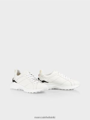 Marc Cain pitsi-up-kouluttajat, joilla on kontrasti yksityiskohdat valkoinen jalkineet V0LL481641 Marc Cain Vaatteet