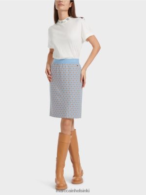 Marc Cain polven pituushame graafisella suunnittelulla pimeä kesätaivas vaatteet V0LL48468 Marc Cain Vaatteet