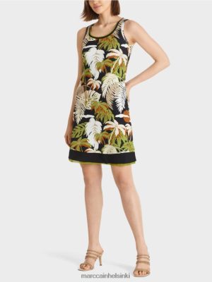 Marc Cain pukeudu kämmentulostuksella syvä oliivinvihreä vaatteet V0LL4896 Marc Cain Vaatteet