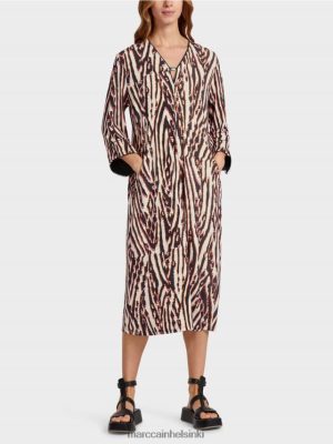 Marc Cain pukeudu viskoosipaitaan syvänpunainen vaatteet V0LL4862 Marc Cain Helsinki