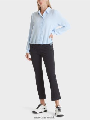 Marc Cain pusero nostokannalla pehmeä jauhe sininen vaatteet V0LL48865 Marc Cain Mekko