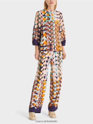 Marc Cain puseropaita graafisella tulostuksella kuninkaallinen violetti vaatteet V0LL481017 Marc Cain Vaatteet