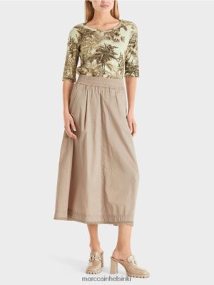 Marc Cain pyörivä hame pehmeä taupe vaatteet V0LL48494 Marc Cain Helsinki