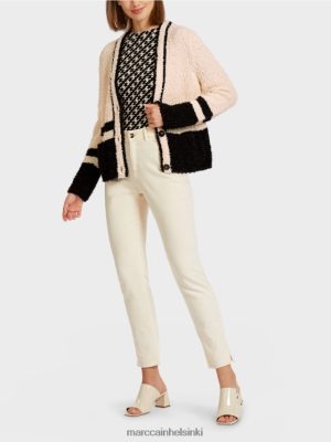 Marc Cain raidallinen neuletakki "Neulottu Saksassa" musta vaatteet V0LL48440 Marc Cain Helsinki