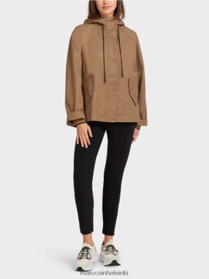 Marc Cain rento ulkotikki painettuna kevyt kahvi vaatteet V0LL48283 Marc Cain Mekko