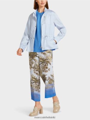 Marc Cain rento ulkotikki puuvillassa kevyt jauhe sininen vaatteet V0LL48395 Marc Cain Helsinki