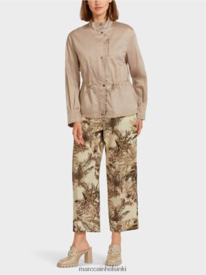 Marc Cain rento ulkotikki puuvillassa pehmeä taupe vaatteet V0LL48397 Marc Cain Mekko