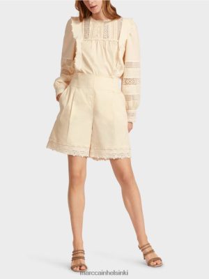 Marc Cain shortsit pitsihelmillä creme vaatteet V0LL48615 Marc Cain Vaatteet