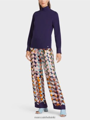 Marc Cain t-paita kalansekuilla kuninkaallinen violetti vaatteet V0LL481458 Marc Cain Vaatteet