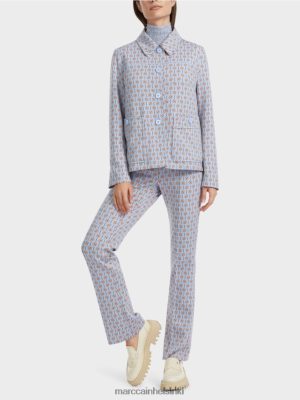 Marc Cain takki hieman leimattuna pimeä kesätaivas vaatteet V0LL48322 Marc Cain Mekko