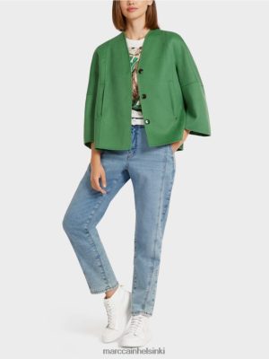 Marc Cain tavallinen villatakki Moss Green vaatteet V0LL48293 Marc Cain Helsinki