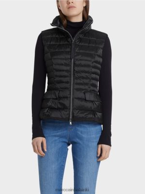 Marc Cain tikattu liivit alas vuorella musta vaatteet V0LL48454 Marc Cain Mekko