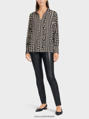 Marc Cain tunika-mekko, jossa on op-art-malli musta vaatteet V0LL481025 Marc Cain Helsinki