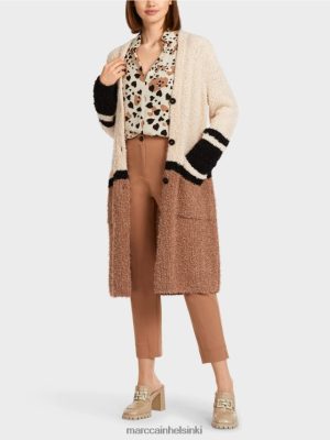 Marc Cain turkki "neulottu Saksassa" creme vaatteet V0LL48297 Marc Cain Vaatteet