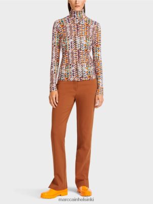 Marc Cain värikäs pitkähihainen yläosa kuninkaallinen violetti vaatteet V0LL481452 Marc Cain Vaatteet