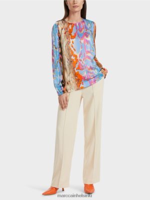 Marc Cain värikäs silkkipusero pimeä kesätaivas vaatteet V0LL48851 Marc Cain Helsinki