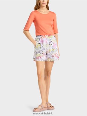 Marc Cain värikkäitä shortseja painettuna ja avoimella työllä kevyt vaatteet V0LL48625 Marc Cain Mekko