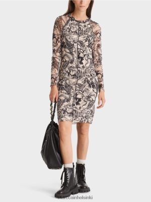 Marc Cain vartalo halaa joustavaa tyllimekkoa manteli vaatteet V0LL481 Marc Cain Mekko