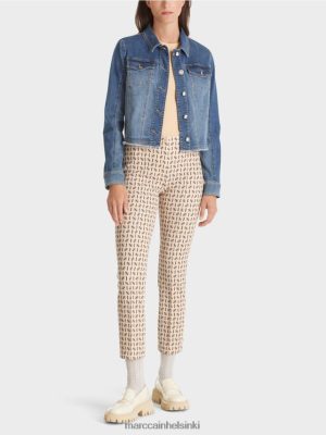 Marc Cain venytyspaita housut Sydney tumma kerma vaatteet V0LL48549 Marc Cain Vaatteet