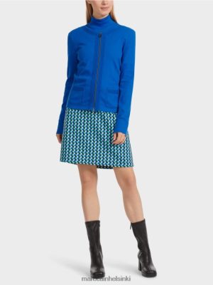 Marc Cain vetoketjullinen takki pyöreällä kaulalla Kirkas kuninkaallinen vaatteet V0LL48308 Marc Cain Helsinki