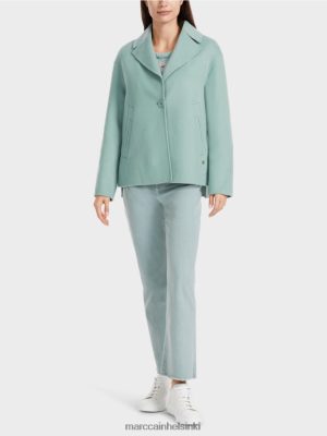 Marc Cain villan ulkotakki tumman taivaansininen vaatteet V0LL48267 Marc Cain Vaatteet