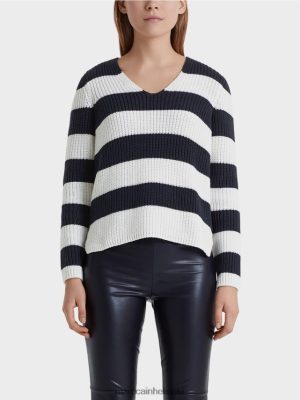 Marc Cain villapaita keskiyön sininen vaatteet V0LL481216 Marc Cain Mekko