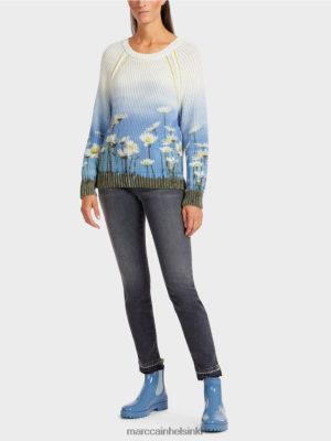 Marc Cain villapaita "neulottu Saksassa" taivaansininen vaatteet V0LL481186 Marc Cain Mekko