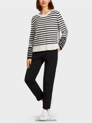 Marc Cain villapaita punoksella valkoinen ja musta vaatteet V0LL481176 Marc Cain Vaatteet