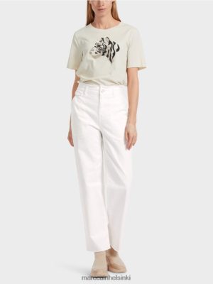 Marc Cain wuhai "harkitsee yhdessä" farkut valkoinen vaatteet V0LL48753 Marc Cain Vaatteet