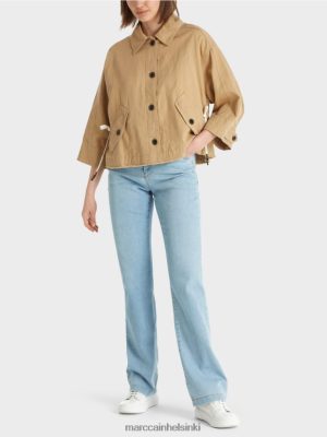 Marc Cain ylimitoitettu takki kevyt savi ruskea vaatteet V0LL48394 Marc Cain Mekko