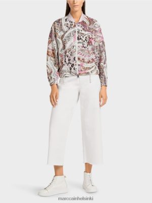 Marc Cain ylisuuri Blouson Paisley -kuviossa kevyt laventeli vaatteet V0LL48388 Marc Cain Mekko